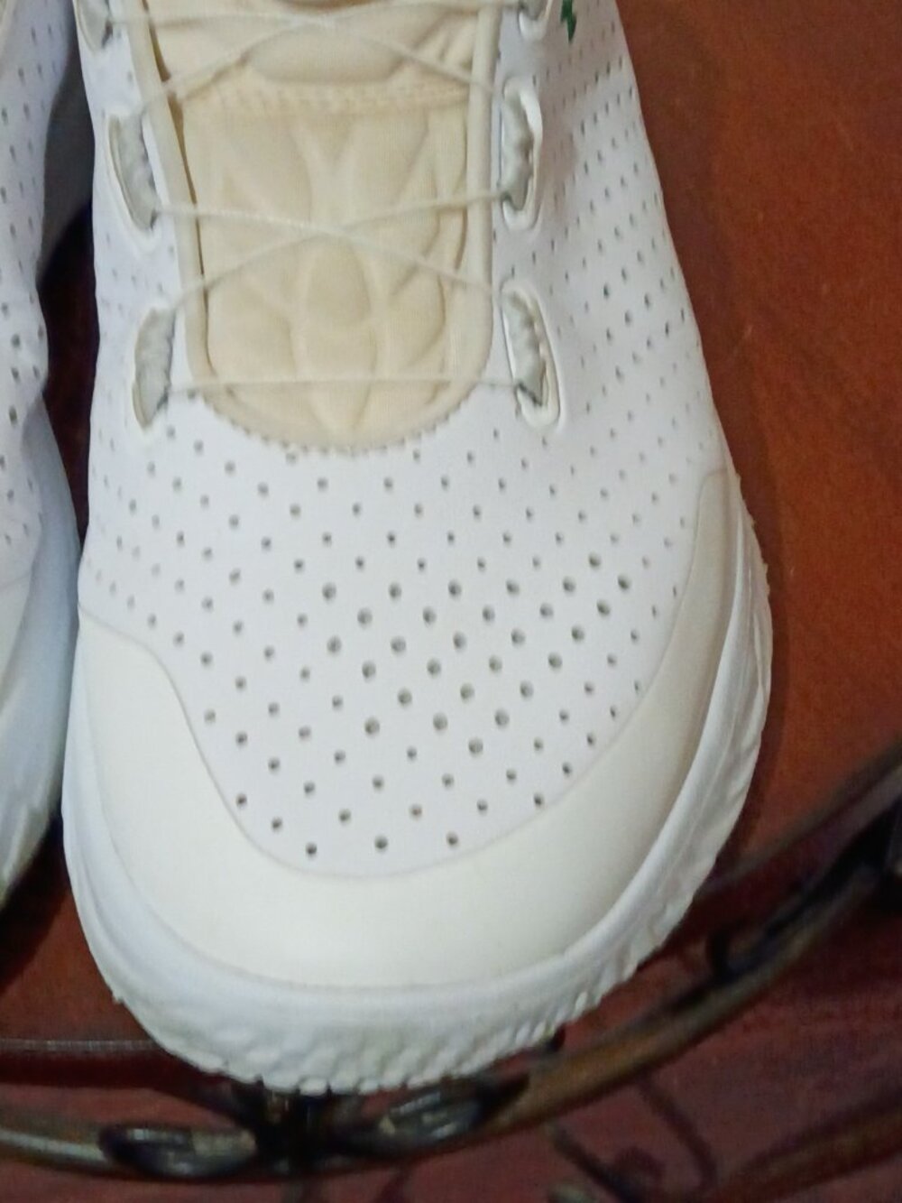 Under Armour Slip Speed BOA White Kelly Green Low Top Athletic Shoes Men's 10.5 - Picture 8 of 14